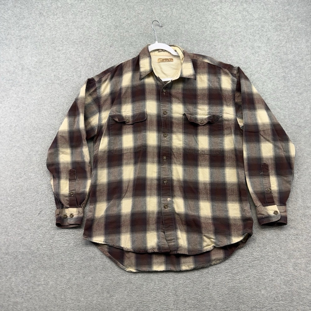 Vintage Guess Jeans USA Flannel Shirt Mens M Plaid 90s Purple Blue Red Cotton